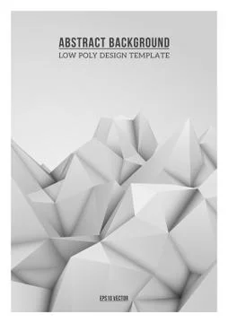 White Abstract Polygonal Background Stock Illustration