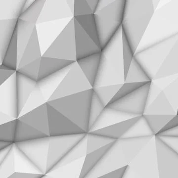 White Abstract Polygonal Background Stock Illustration