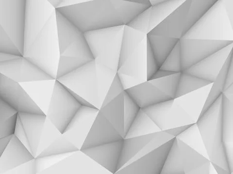 White Abstract Polygonal Background Stock Illustration