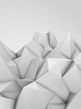 White Abstract Polygonal Background Stock Illustration