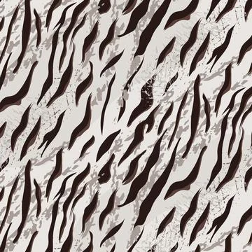 White abstract seamless pattern Tiger skin texture Stock Illustration