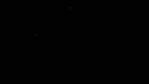 White abstract shapes on a black background. Stock-Footage 106159334