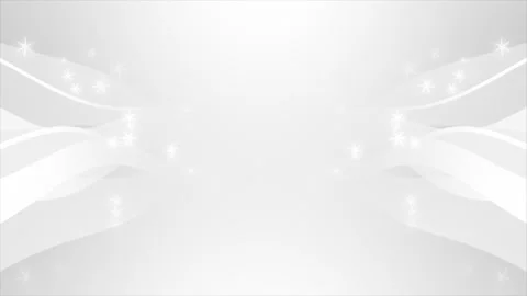 White abstract shiny wavy pattern empty space presentation background Stock Footage 307689449