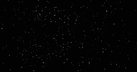 White abstract snow flying in the wind on a black background. winter Stock Footage