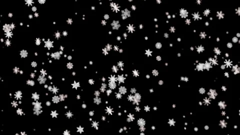 White abstract snowflakes falling slowly against dark background 스톡 동영상 344689738
