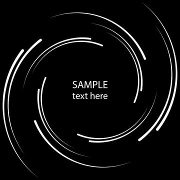 White abstract spiral frame Stock Illustration