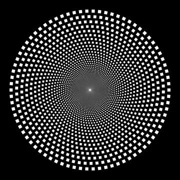 White abstract square dotted shape Stock Illustration