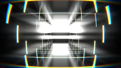 White Abstract Strobe Machine Background VJ Loop in 4K Video stock 310957012