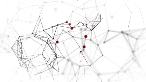 White abstract technology and engineering motion background Video stock 106672389