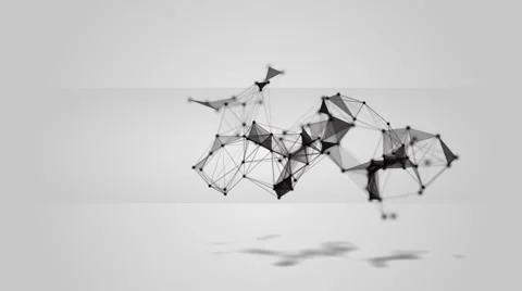 White abstract technology futuristic network Stock Footage 63426776