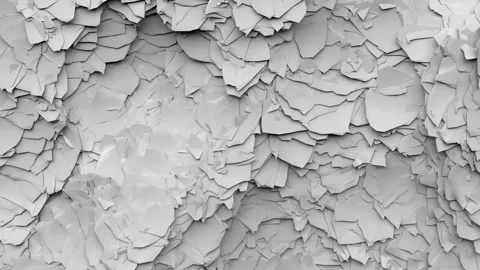 White abstract texture and movement of shadow and waves. Video stock 181897394