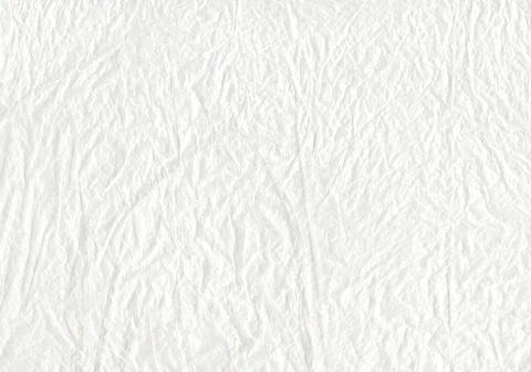White abstract texture background - crumpled transparent plastic Stock Photos