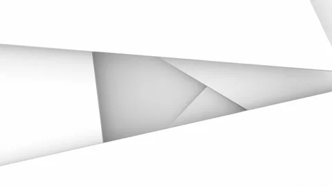 White abstract texture from triangles with shadows moves Stock Footage 180910988