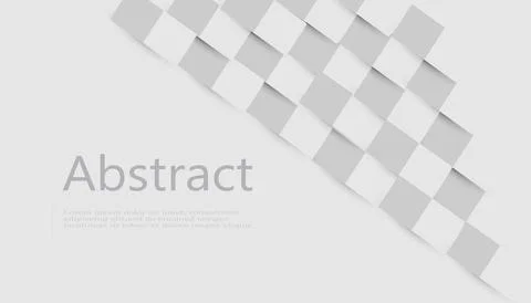 White abstract texture. Vector background 3d paper art style can be used in c Stock Illustration