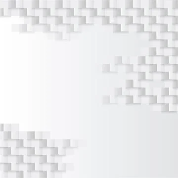White abstract texture. Vector background 3d paper art style can be used in Stock Illustration