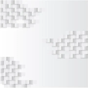 White abstract texture. Vector background 3d paper art style can be used in Stock Illustration