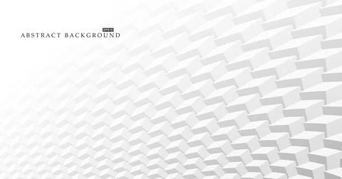 White abstract textured background with perspective. Creative 3d surface with Ilustración de archivo