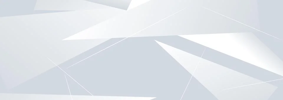 White abstract vector geometric background with triangle 3D mosaic for website Stock Illustration