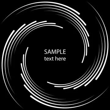 White abstract vortex frame Stock Illustration