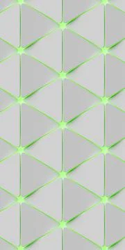 White abstract wallpaper featuring geometric shapes with triangles Stock Illustration