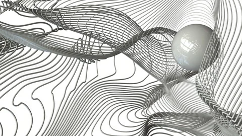 White abstract wave Stock Footage 139703419