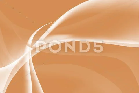 White abstract wavy light with orange background Stock Illustration