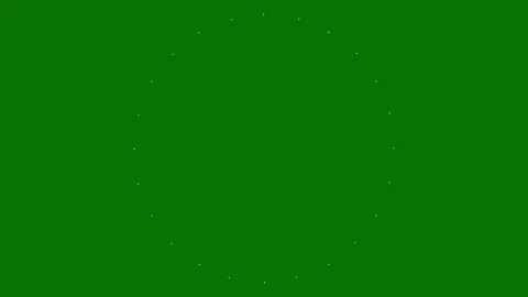 White Accent Circle Burst Animation with Glow Lines 4K Green Loop FX Stock Footage 333593851