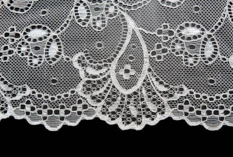 White ace with pattern with form flower White ace with pattern with form f... Stock Photos
