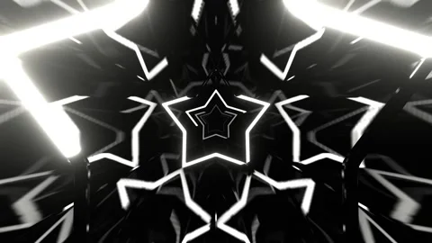 White Active Flashing Abstract Neon Tunnel Background VJ Loop in 4K Stock Footage 316899804