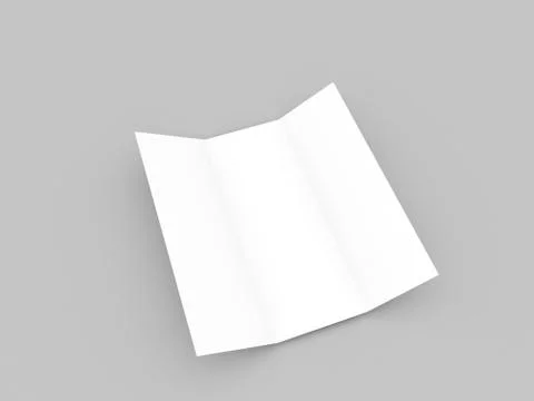 White advertising flyer on a gray background. Stock Illustration