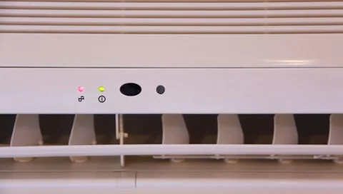 White air conditioner Video stock 8563223