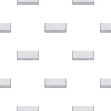 White air conditioner machine pattern seamless Illustrazione stock