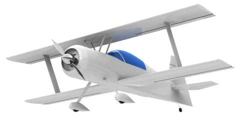 The white airplane Stock Illustration