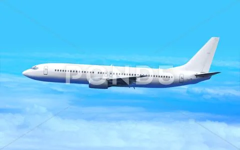 White airplane Stock Photos
