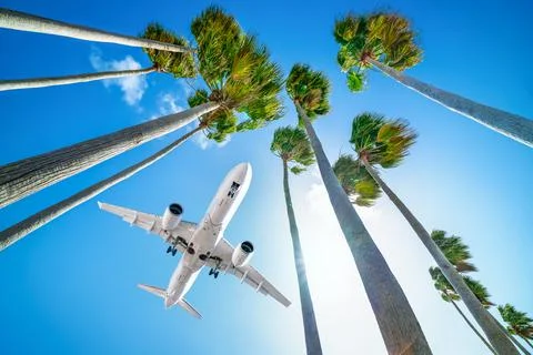 White airplane 스톡 사진
