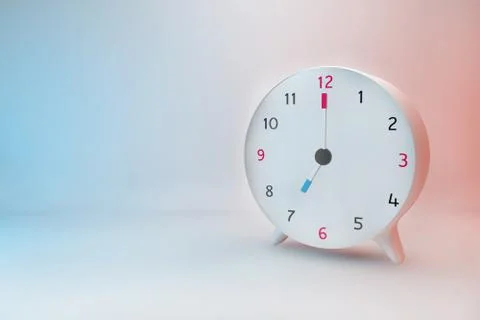 White alarm Clock Stock Illustration