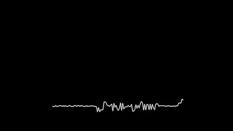 White analog audio waveform of a person talking Stock Footage 118381121
