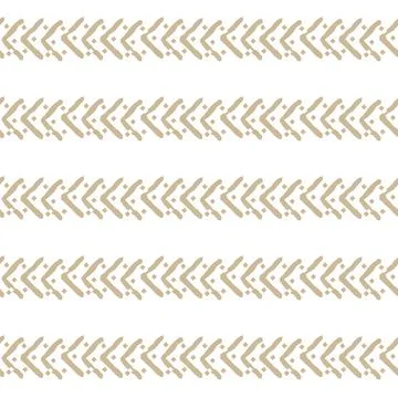 White and beige Seamless repeat pattern with small jagged lines and squares,  Stock Illustration