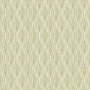 White and beige wavy lines on pistachio color background. Stock Illustration
