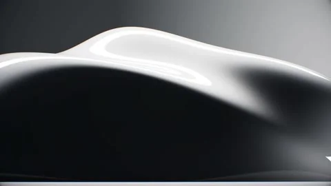 White and black Background Smoothly Waves Flowing animation Stock Footage 148275139