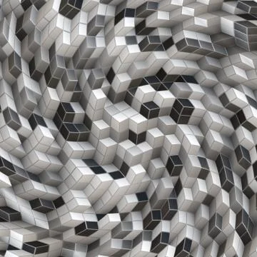 White And Black Cubes Background Stock Illustration