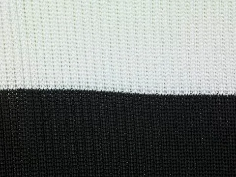 White and black fabric close up Stock-Fotos