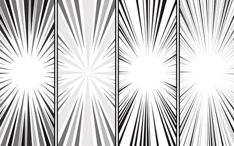 White and black halftone comic manga book template screentone page. Pop art.. Stock Illustration