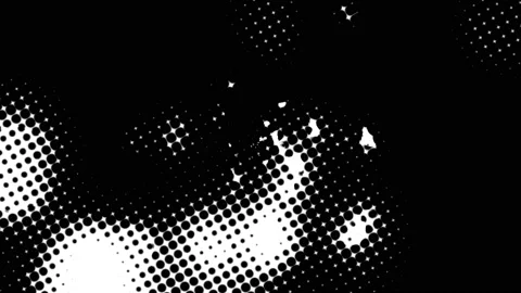White and black halftone create a smooth graphic motion transition. Stock Footage 201767250