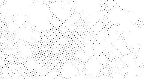 A white and black halftone pattern for design extra effect, grunge dots effect Stock Illustration