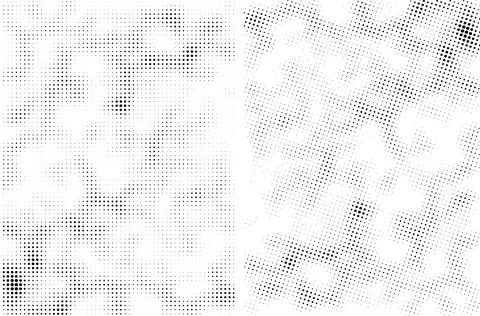 A white and black halftone pattern for design extra effect, grunge dots effect Stock Illustration