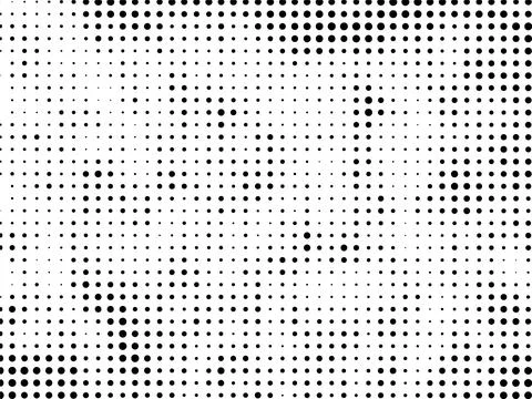 A white and black halftone pattern for design extra effect, grunge dots effect Stock Illustration