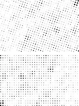 A white and black halftone pattern for design extra effect, grunge dots effect Stock Illustration