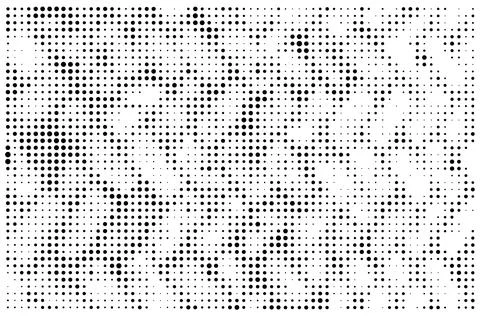 A white and black halftone pattern for design extra effect, grunge dots effect Stock Illustration