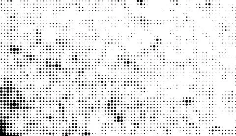 A white and black halftone pattern for design extra effect, grunge dots effect Stock Illustration